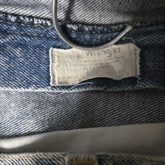Vintage Wrangler Men's Acid Wash Straight Jeans 32 Waist 30 Inseam - Picture 3 of 4